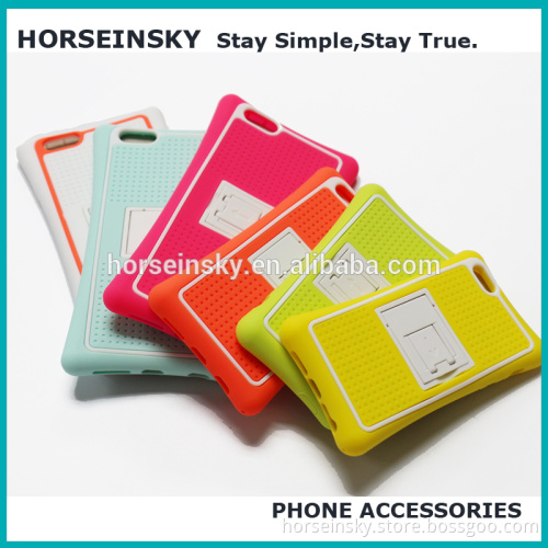 2017 cheap silicone shockproof kickstand mobile phone case for iphone 7